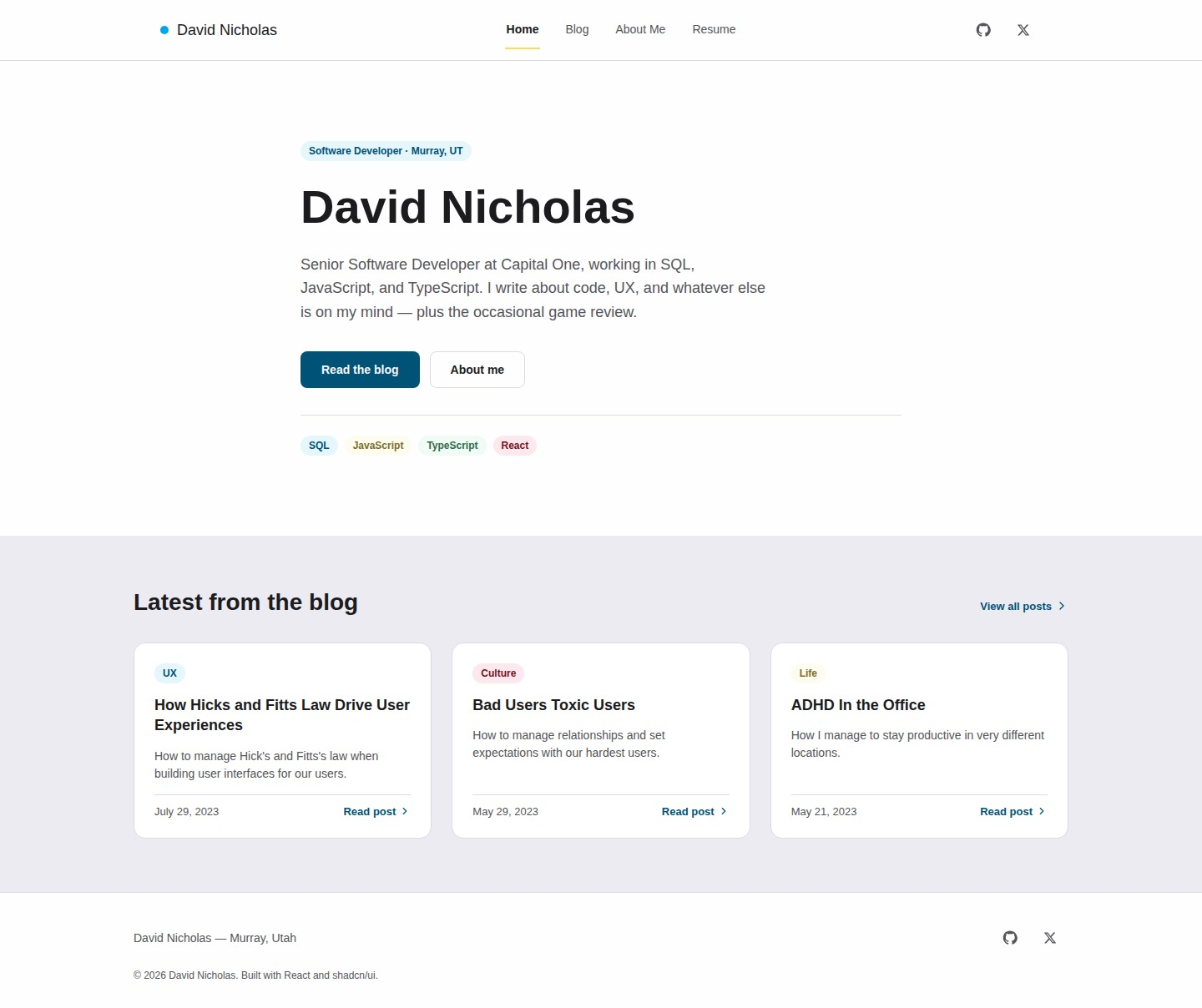 Final website design mockup
